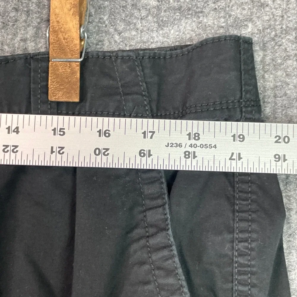 George Cargo Shorts Mens 38 Black Cotton Stretch Casual Utility 26833